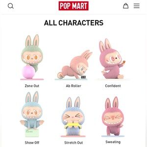 The monsters Lasy Yoga series figures